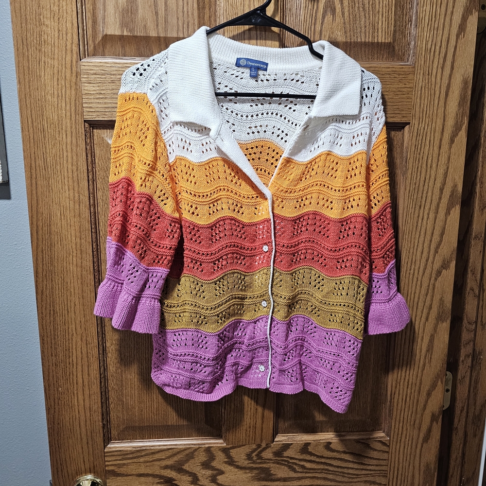 Colorful Striped Women's Sweater